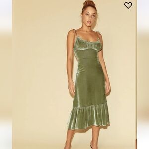 Reformation Oda Velvet Dress
